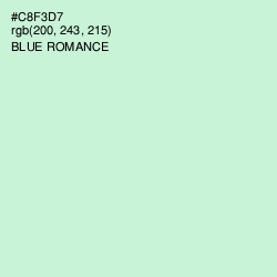 #C8F3D7 - Blue Romance Color Image